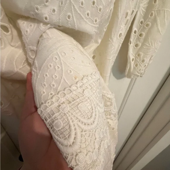 Antonio Melani White Eyelet Maxi Dress - Picture 8 of 8